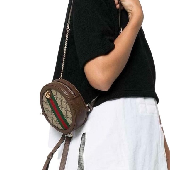 Authentic Gucci Mini Ophidia Round Backpack - Picture 2 of 11